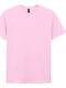 Gildan Softstyle 64000 Herren Werbebekleidung Kurzärmeliges Rosa T-Shirt