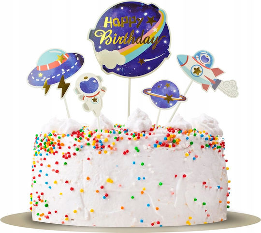 Decorațiuni Tort Galaxy 5 Bucăți