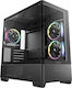 Deepcool CG380U 3F Gaming Micro Tower Computer Case with Side Window and ARGB Lighting Black