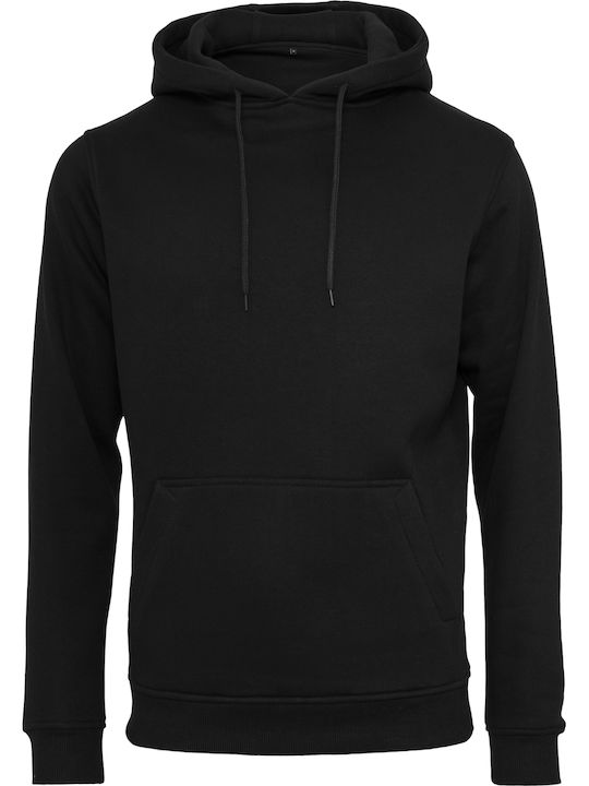 BYB Ανδρικό Διαφημιστικό Φούτερ Μακρυμάνικο Black