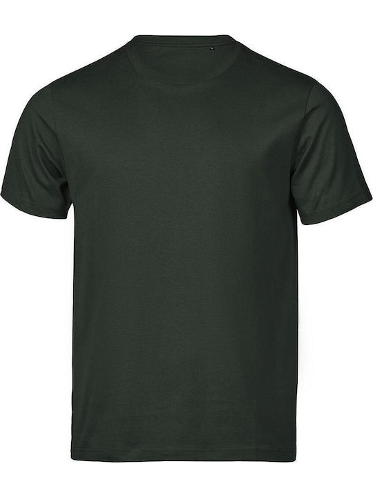 Tee Jays Luxury Ανδρικό Διαφημιστικό T-shirt Κοντομάνικο Dark Green