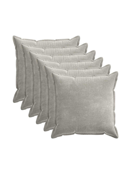 vidaXL Față De Pernă Decorativă Gri Deschis 80x...
