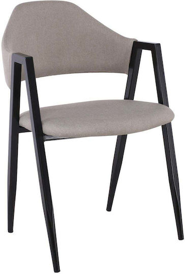 Delta Dining Room Metallic Chairs Black 2 Pieces 50x55x80cm EM130,3