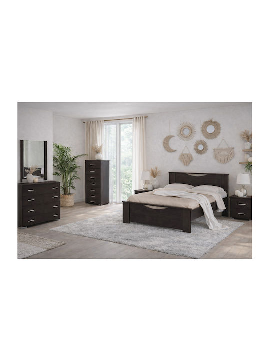 Σετ Κρεβατοκάμαρας Χαμόγελο Wenge 140x200εκ. 6τμχ