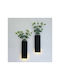 SteweHome Wall Decor Black Wooden 30x10cm 2 Pieces