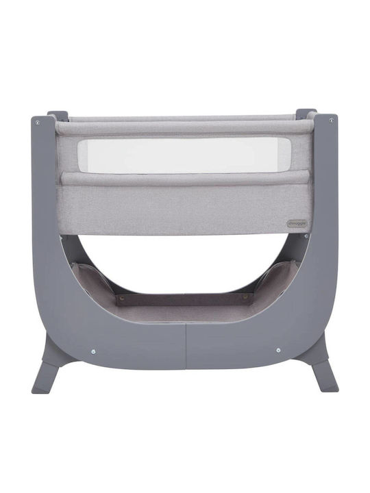 Shnuggle Babywiege Park Lite mit Matratze und Rädern Grau
