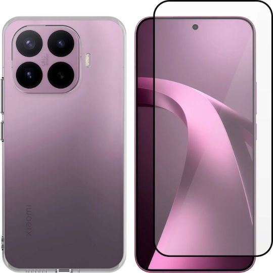Vivid Set Husă Spate Din Silicon / Tempered Glass Set Cu Sticlă De Protecție Transparentă (Xiaomi 17T Pro)