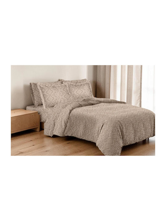 Linea Home Single Duvet Cover 160x240 Mocha