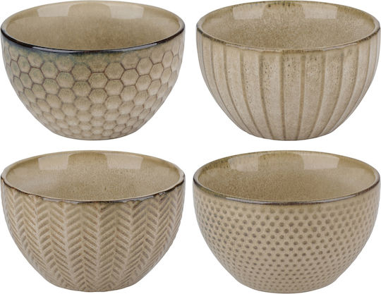 ArteLibre Round Beige Serving Bowl