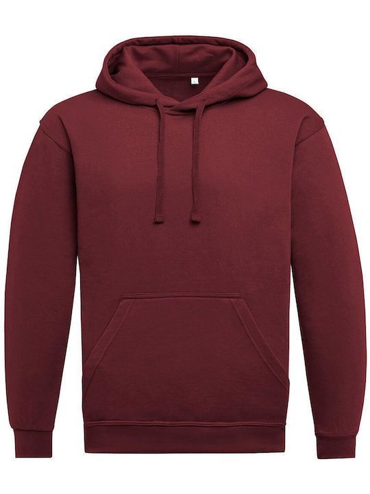 SG Ανδρικό Διαφημιστικό Φούτερ Μακρυμάνικο Burgundy