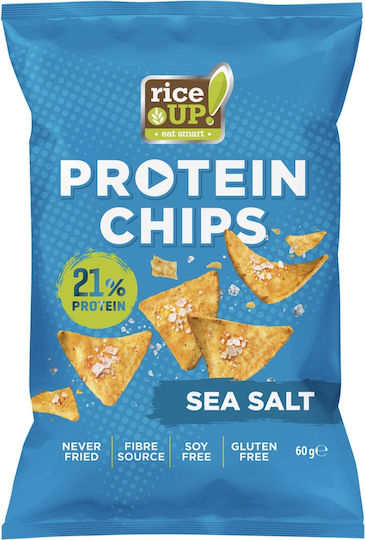 Rice Up Protein Chips 21% Protein Meersalz 60g