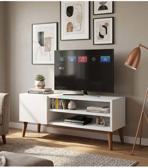 TV-Ständer Weiß M90xP30xH40cm