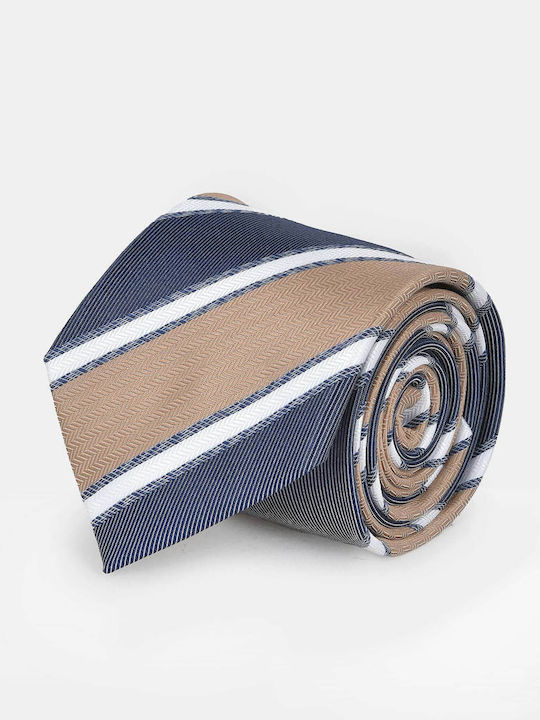 Berto Lucci Men's Tie with Printed Pattern in B...