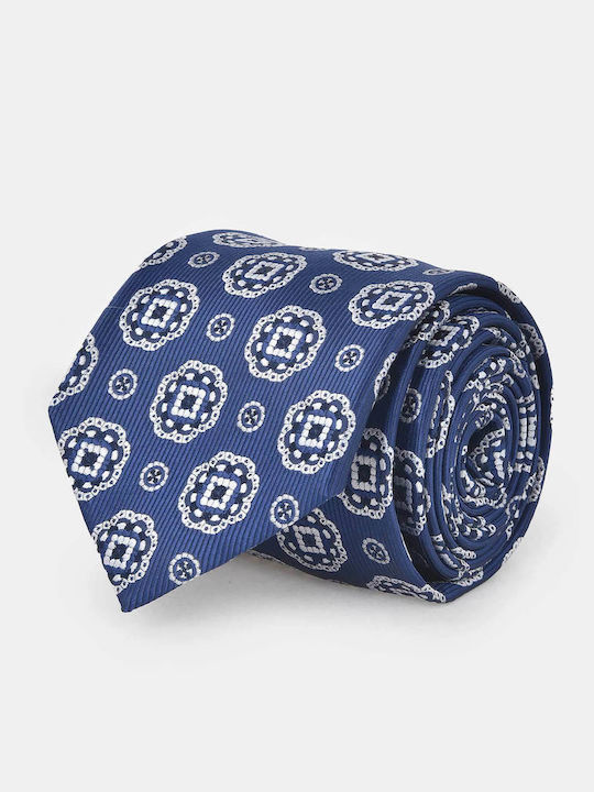 Berto Lucci Men's Tie with Printed Pattern in B...