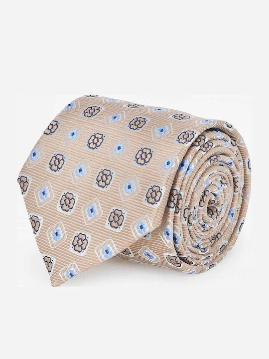 Berto Lucci Men's Tie with Printed Pattern in B...