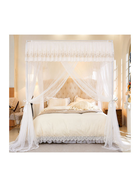 Galifas Cradle Mosquito Net Made of White Tulle 180x200cm