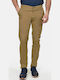 Herrenhosen Chinos Elastisch Schlank Passform Camel