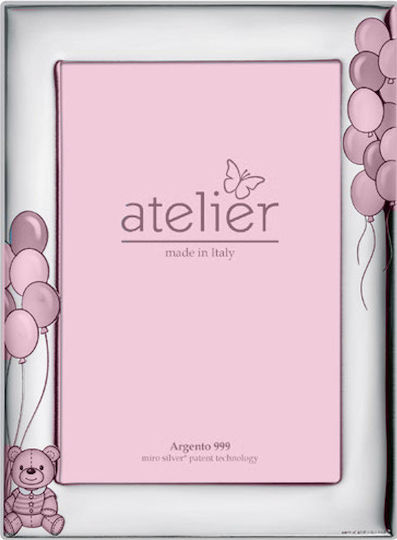 Atelier Kids Silver Pink Photo Frame