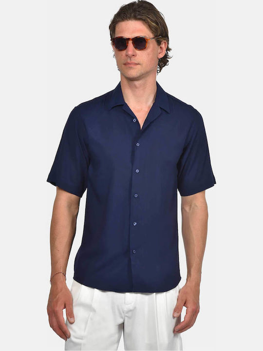 Short Sleeve Shirt in Regular Fit Blue