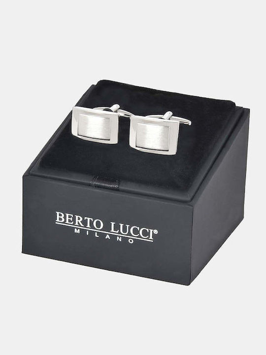 Berto Lucci Cufflinks in Silver Colour Berto Lucci Cufflinks in Silver Colour
