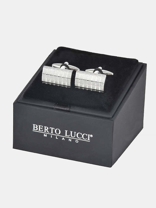 Berto Lucci Silver Colour Cufflinks