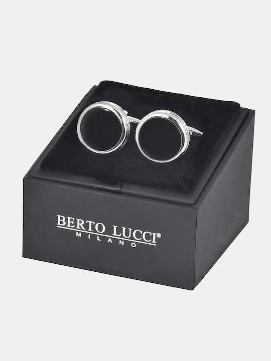 Berto Lucci Cufflinks in Silver Colour