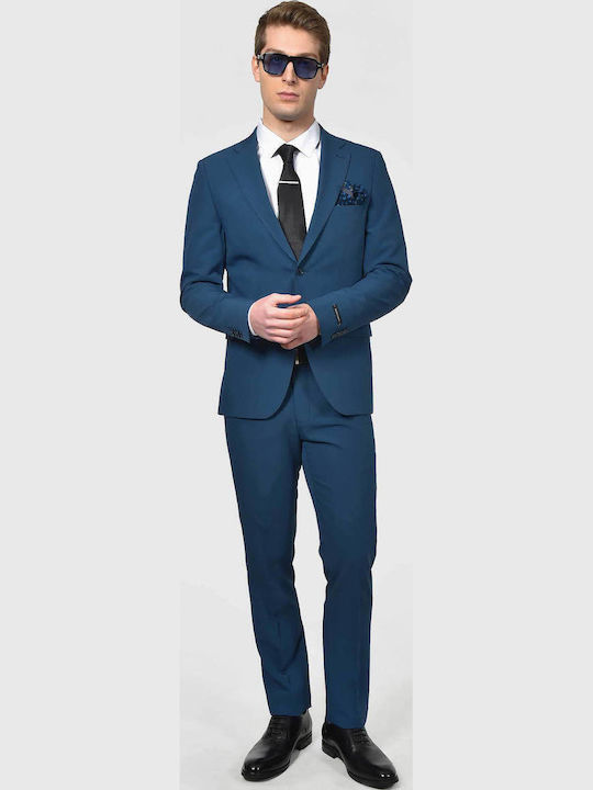 Berto Lucci Men's Suit Blue
