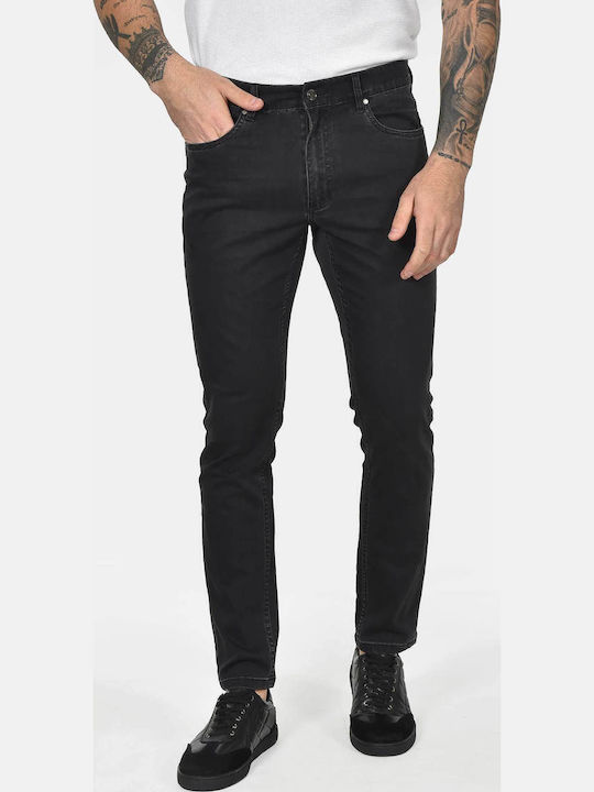 Herren Jeanshose Elastisches Slim Anwendung Schwarz