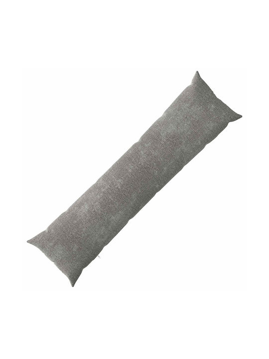 vidaXL Калъф За Възглавница Тъмносив 40x145см