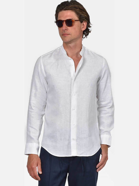 Berto Lucci Long Sleeve Linen Shirt in Regular ...