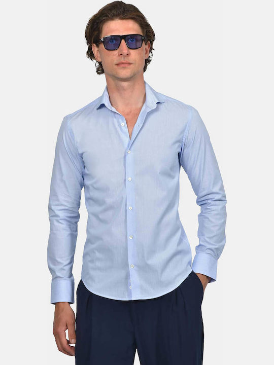 Berto Lucci Long Sleeve Cotton Shirt in Regular...