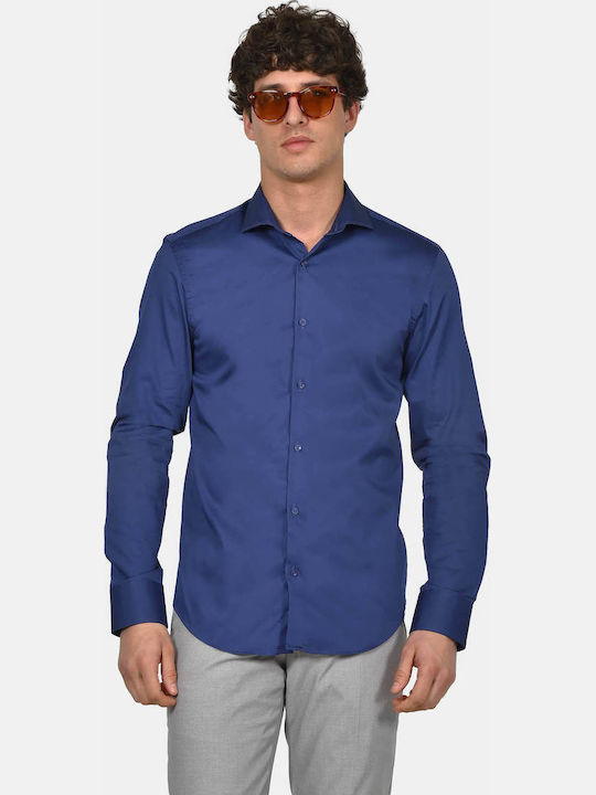 Berto Lucci Long Sleeve Cotton Shirt in Regular...