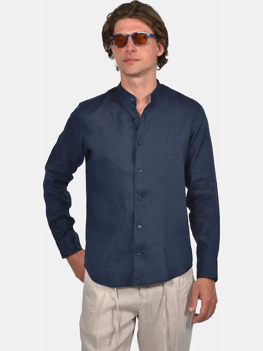 Berto Lucci Long Sleeve Linen Shirt in Regular ...