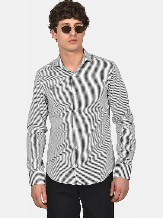 Berto Lucci Long Sleeve Cotton Shirt in Regular...
