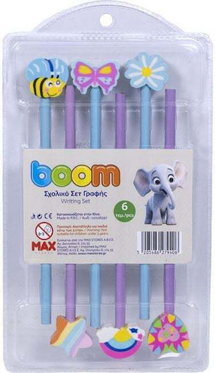 Boom Schulset Bleistifte Mit Radiergummi Cheerful Pc-2601