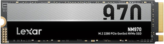 Lexar NM970 SSD 512GB τύπου M.2 με σύνδεση PCI Express 5.0 LNM970X512G-RNNNG