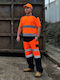 Hi-vis Two Tone T-shirts Yoko Hvj400 Orange Navy