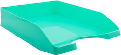 Metron A4 Plastic Filing Tray Turquoise