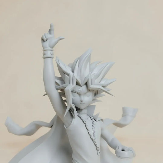 Небоядисана 3D Фигура Yugi Карта Yu Gi Oh Готова За Боядисване DIY Подарък Цветове 20 См 1:8