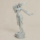 Unpainted 3D Figure Aqua Kingdom Hearts 3D Model Painting DIY Gift Colors 30 Cm 1:6