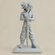 Άβαφη 3d Φιγούρα Future Trunks Stand Sword 3d Βάψιμο Diy Δώρο Χρώματα 15,2 Cm 1:12