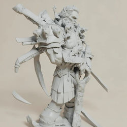 Figurină 3D Nevopsită Ares God War 3D Vopsire DIY Cadou Culori 20 Cm 1:8 Figurină 3D Nevopsită Ares God War 3D Vopsire DIY Cadou Culori 20 Cm 1:8
