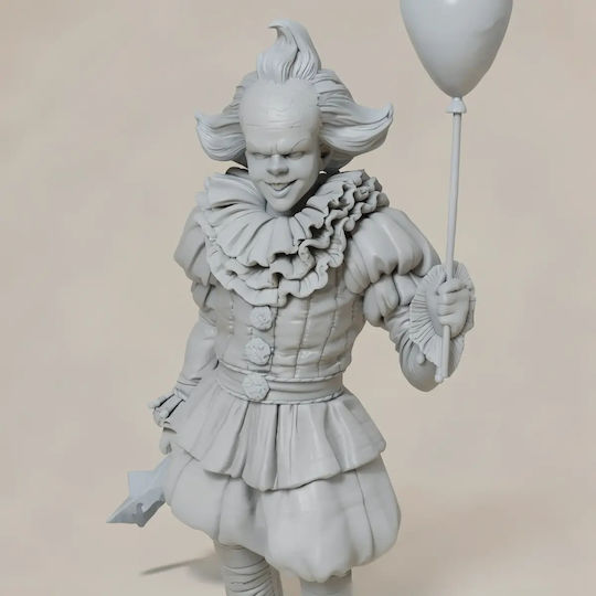 Unpainted 3D Figure Pennywise Floating Sewers 387mm Painting Diy Gift Colors 30 Cm 1:6
