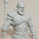 Άβαφη 3D Фигура Kratos Богът на войната 313 мм Боядисване DIY Подарък Цветове 30 см 1:6