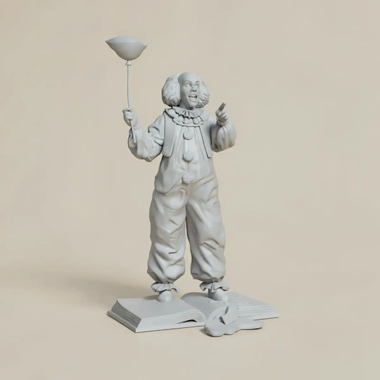 Unpainted 3D Figure Pennywise It 1990 3D Model Painting DIY Gift Colors 20 cm 1:8
