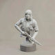 Figurină 3D Nevopsită Ellie Cu Pistol Ultimul Dintre Noi Bust 3D Vopsire DIY Cadou Culori 30 Cm 1:6