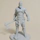 Άβαφη 3d Фигура Кратос 2 Blade 350mm Боядисване Diy Подарък Цветове 20 Cm 1:8