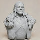 Небоядисана 3D Фигура Sean Bean Ned Stark Игра на Тронове Бюст 3D Модел Боядисване DIY Подарък Цветове 20 См 1:8