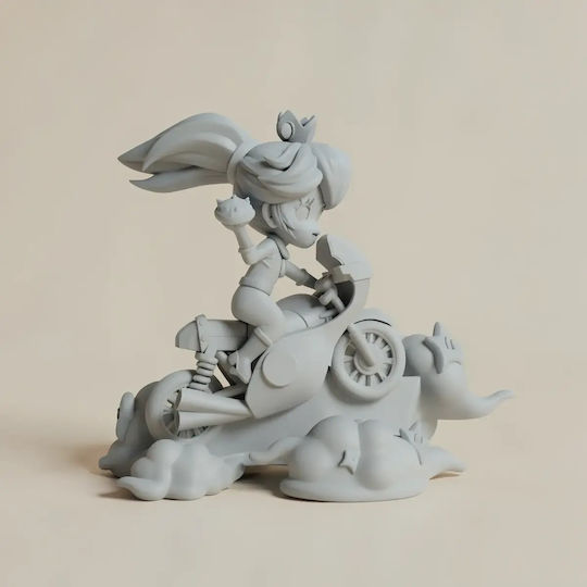 Unpainted 3D Figure Princess Peach 3D Printing Figurine On Motor Super Mario Painting DIY Gift Colors 20 Cm 1:8