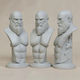 Άβαφη 3d Φιγούρα Basic Kratos Bust Βάψιμο Diy Δώρο Χρώματα 30 Cm 1:6